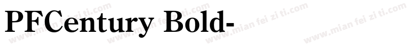 PFCentury Bold字体转换